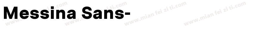 Messina Sans字体转换